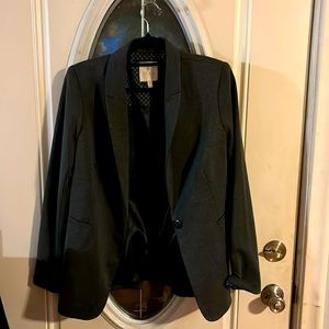 Grey blazer, used, in good condition.